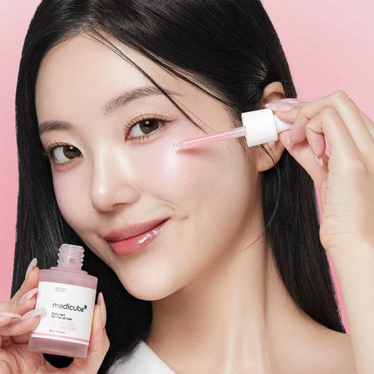 Salmon DNA PDRN Pink Peptide Serum,Smooth&Fast-Absorbing,Refreshing&Non-Sticky,Korean Skincare,K-Beauty,Korean Makeup
