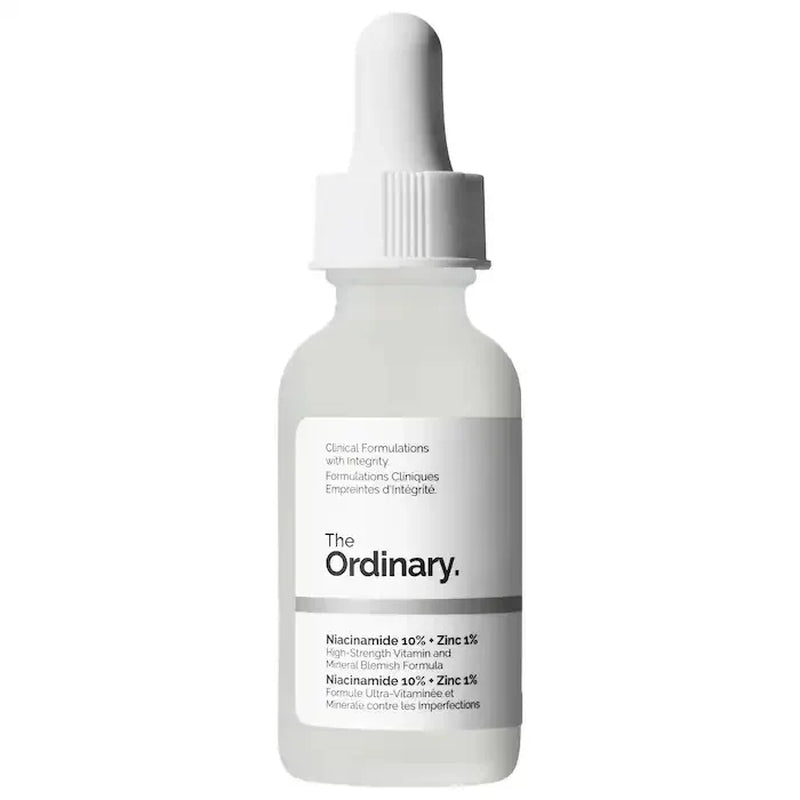 Niacinamide 10% + Zinc 1% Serum 30Ml Control Oil Remove Acne and Brighten Oily Skin Gentle Exfoliating Closed-Mouth Essence