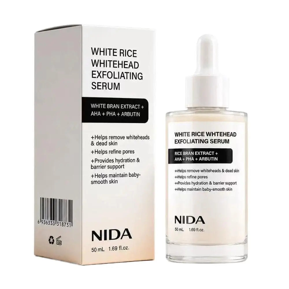 NIDA Serum - Black White Rice, Youthful Yam Mucin, Salmon PDRN Peptide, Centella for Skin Hydrate Renewal Exfoliating Moisturize