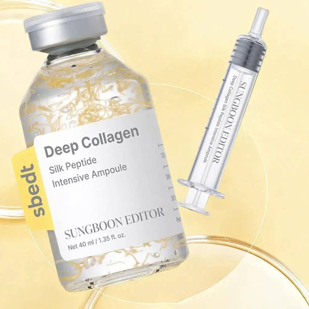 Korean Sbect Facial Skin Care Set - Collagen Silk Peptide Ampoule, Boosting Cream Serum, Retinol Capsule, Revitalizing, Brighten