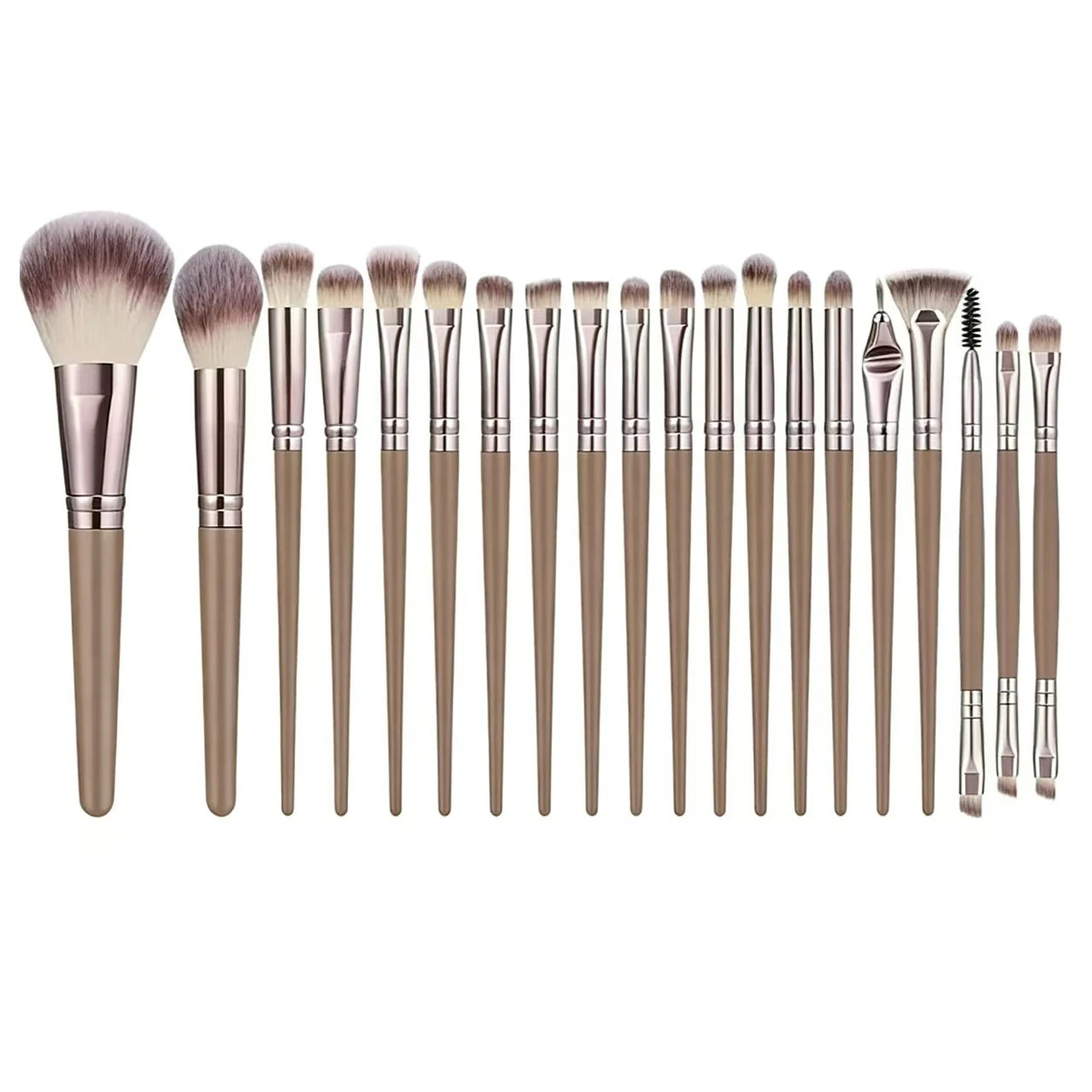 Professional Makeup Brush Set with Sponge Foundation Blush Eyeshadow Kit Nylon Cosmetic Tools for Women Girls Beginners Gift
