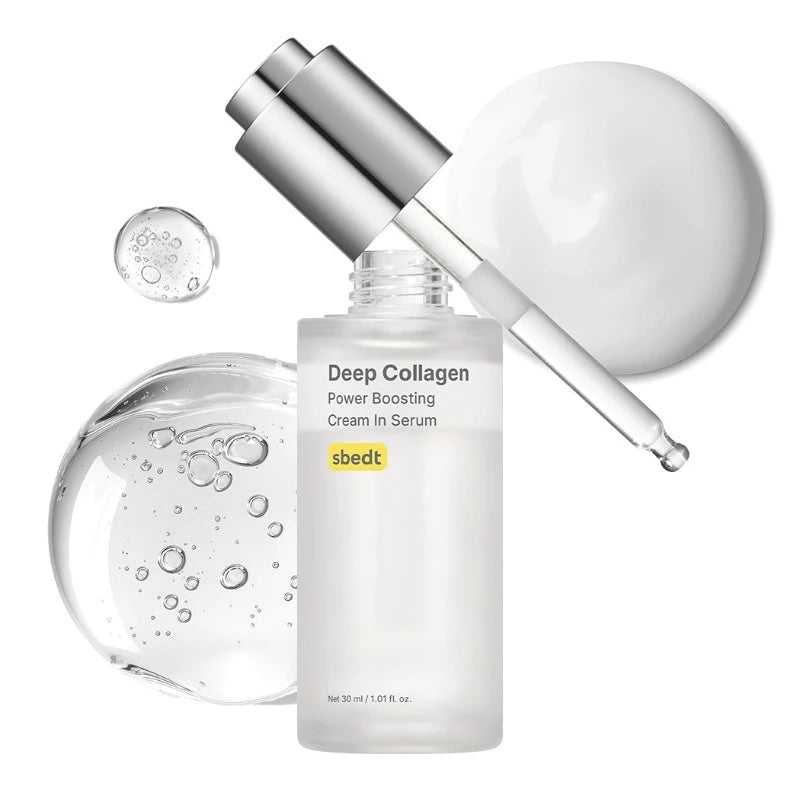 Korean Sbect Facial Skin Care Set - Collagen Silk Peptide Ampoule, Boosting Cream Serum, Retinol Capsule, Revitalizing, Brighten