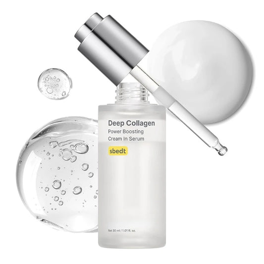 Korean Sbect Facial Skin Care Set - Collagen Silk Peptide Ampoule, Boosting Cream Serum, Retinol Capsule, Revitalizing, Brighten