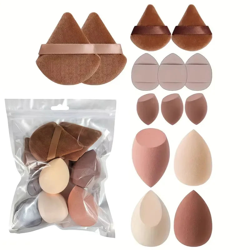 Professional Makeup Brush Set with Sponge Foundation Blush Eyeshadow Kit Nylon Cosmetic Tools for Women Girls Beginners Gift